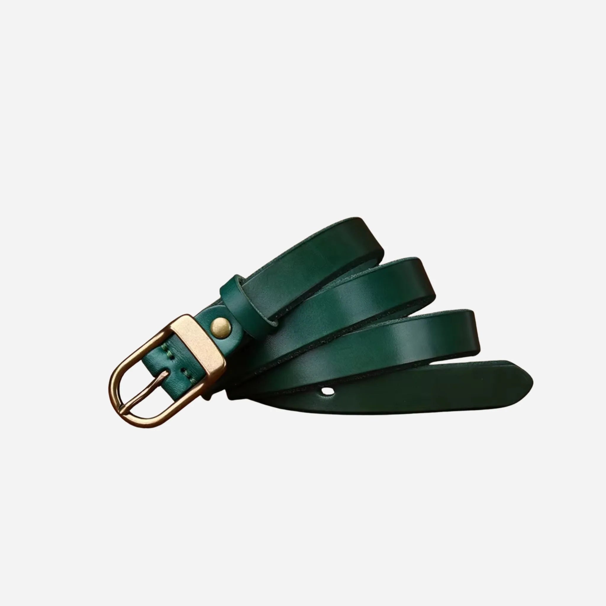 24mm | Ladies Thin Leather Belt | Top Grain - BeltUp Leather Co.