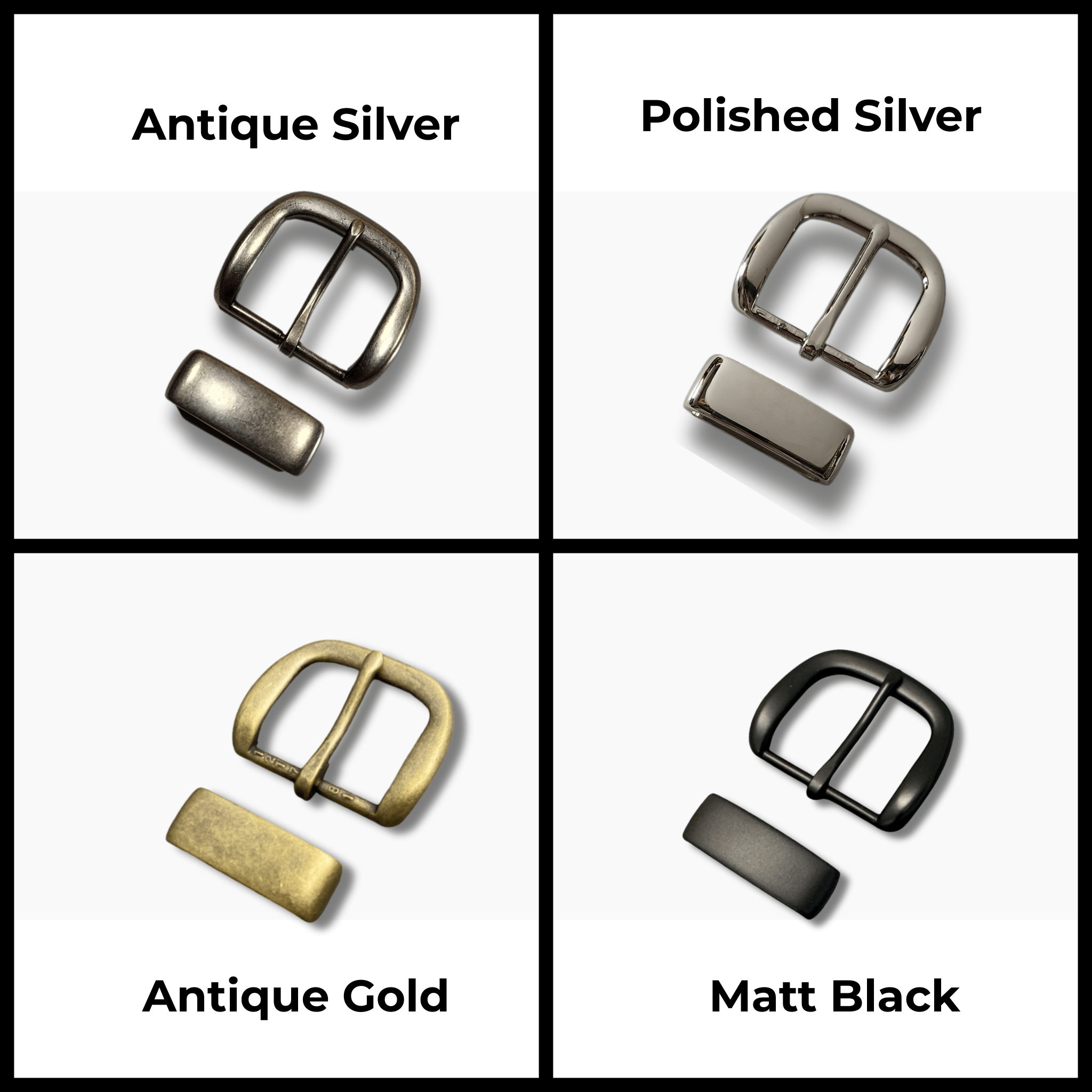 38mm | Black Leather Belt | Metal Keeper | BeltUp - BeltUp Leather Co.