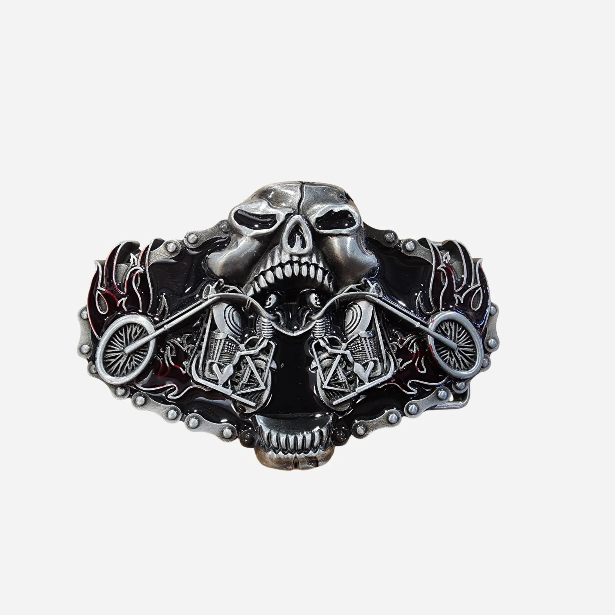 38mm | Skull & Motorcycle Buckle | BeltUp - BeltUp Leather Co.