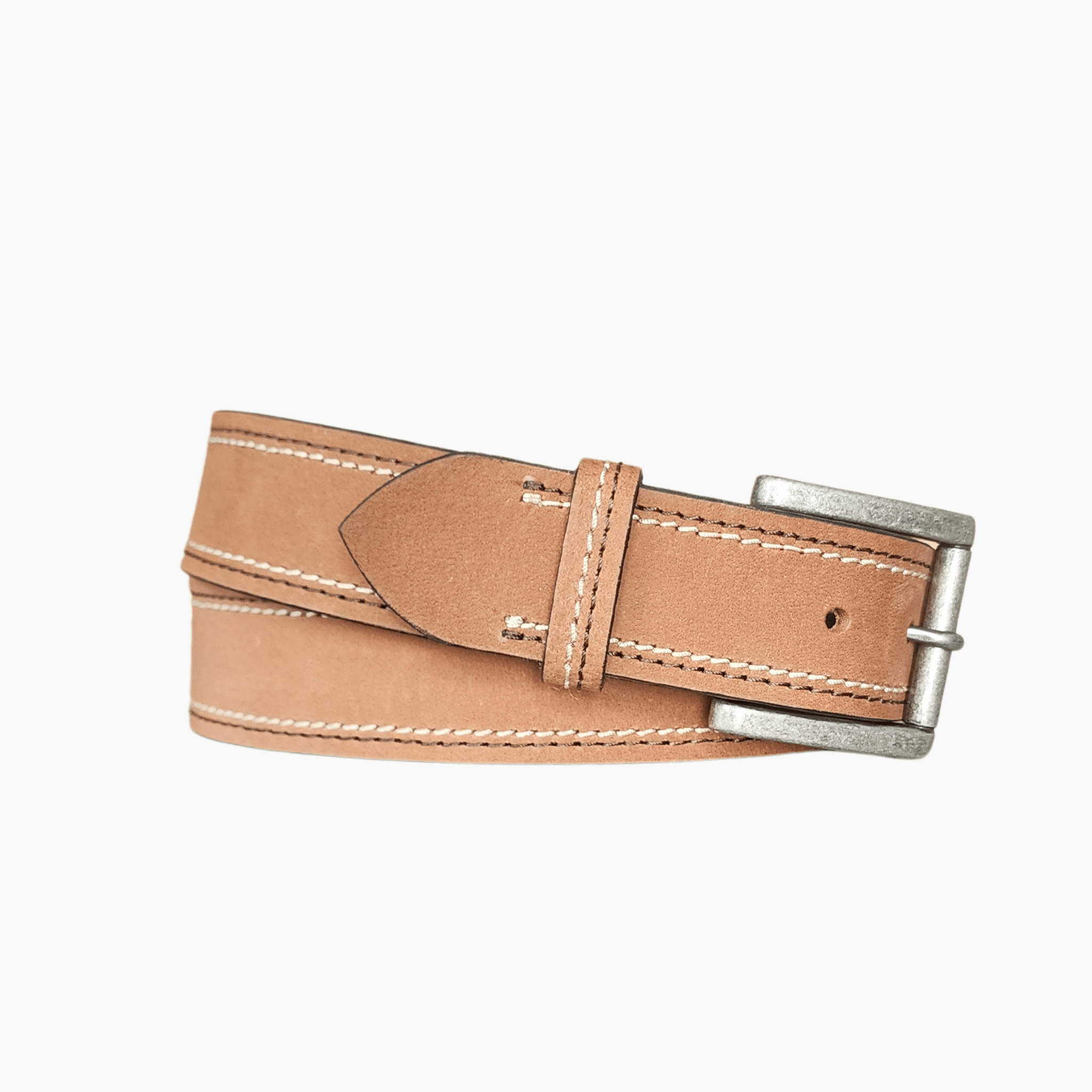 38mm | Tan Stitched | Jeans Belt - BeltUp Leather Co.