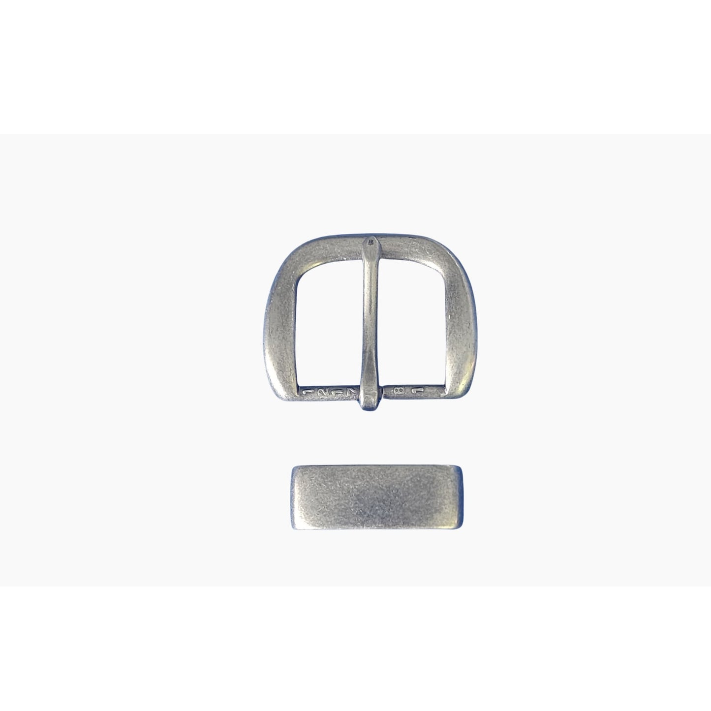 32mm | Antique Silver | Round - BeltUpOnline