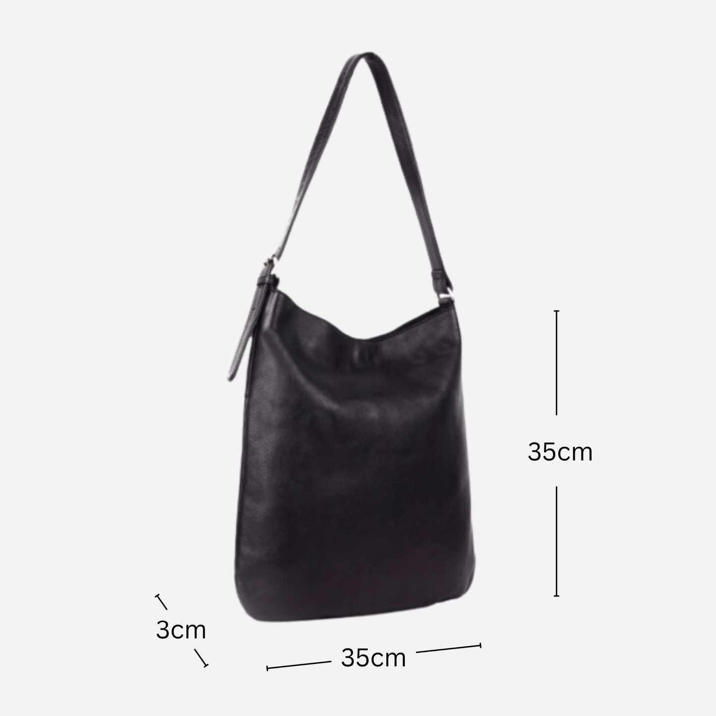 Shoulder Bag | Black | Portland - BeltUpOnline