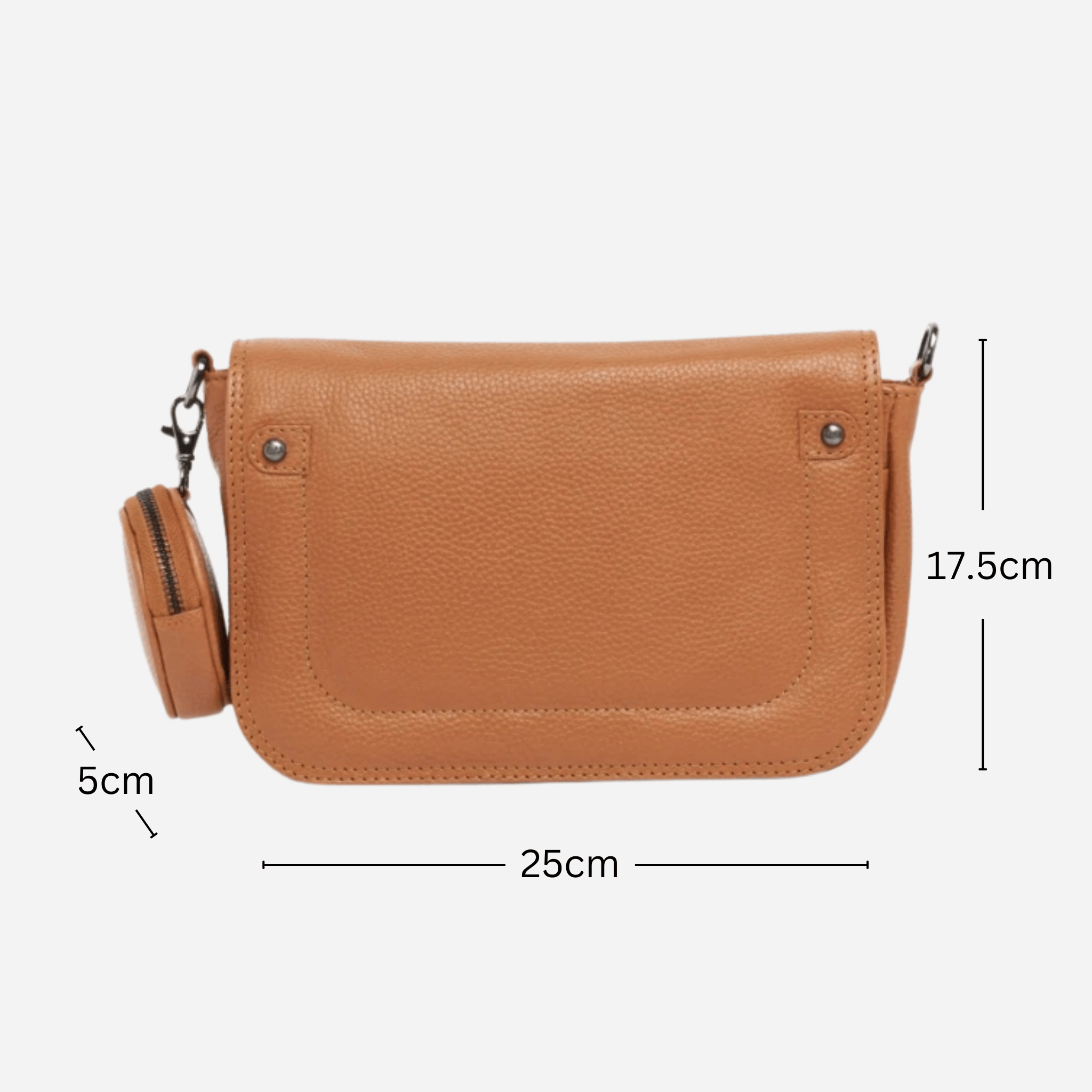 Crossbody | Tan | LuLu - BeltUp Leather Co.