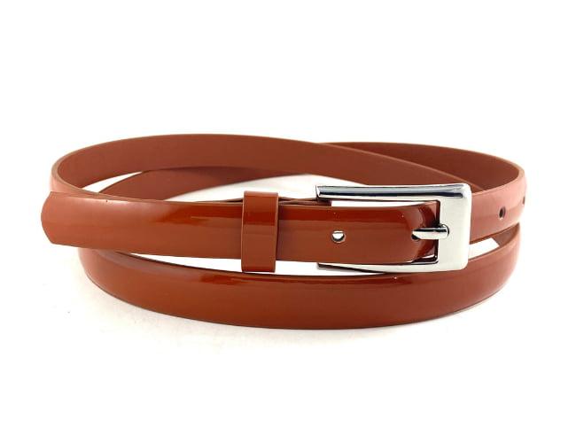 18mm | Brown Thin Ladies Belt - BeltUp Leather Co.