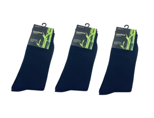 3 x Mens Bamboo Business Socks Black