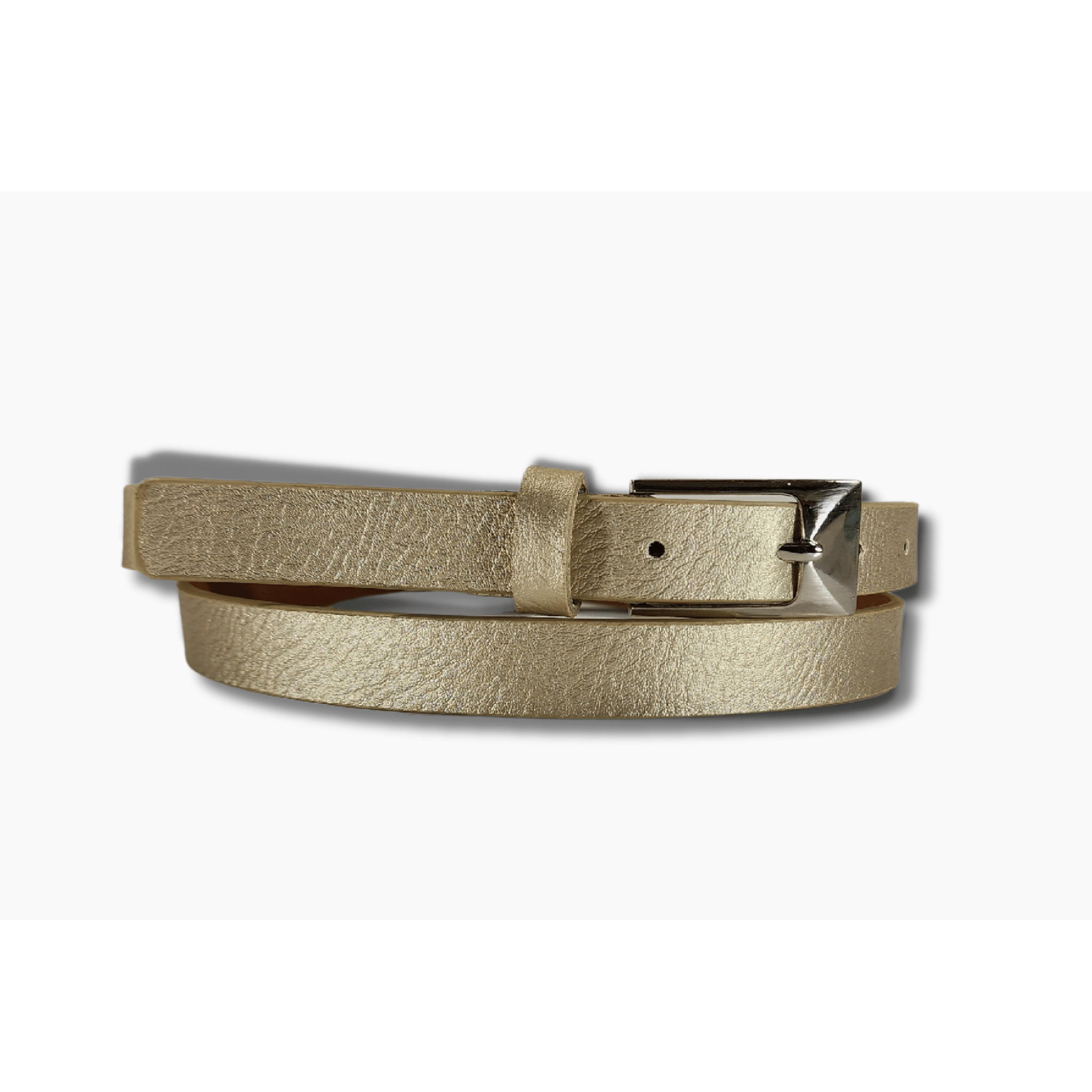 13mm | Thin Gold Belt - BeltUp Leather Co.