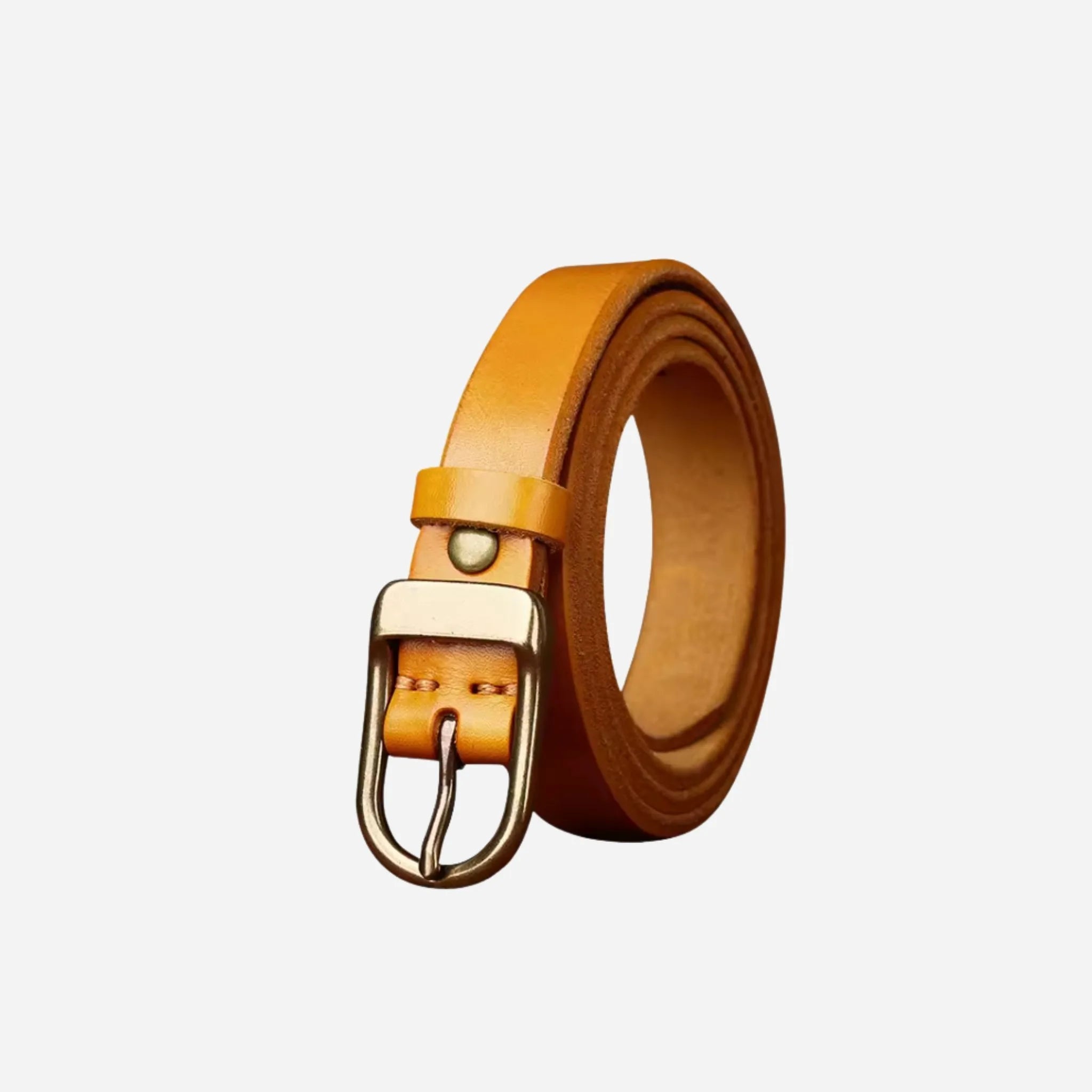 24mm | Ladies Thin Leather Belt | Top Grain - BeltUp Leather Co.