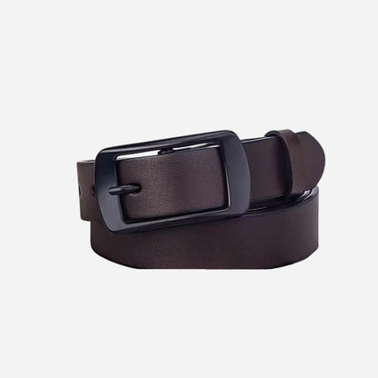 28mm Brown Leather Belt with Black Buckle - BeltUp Leather Co.
