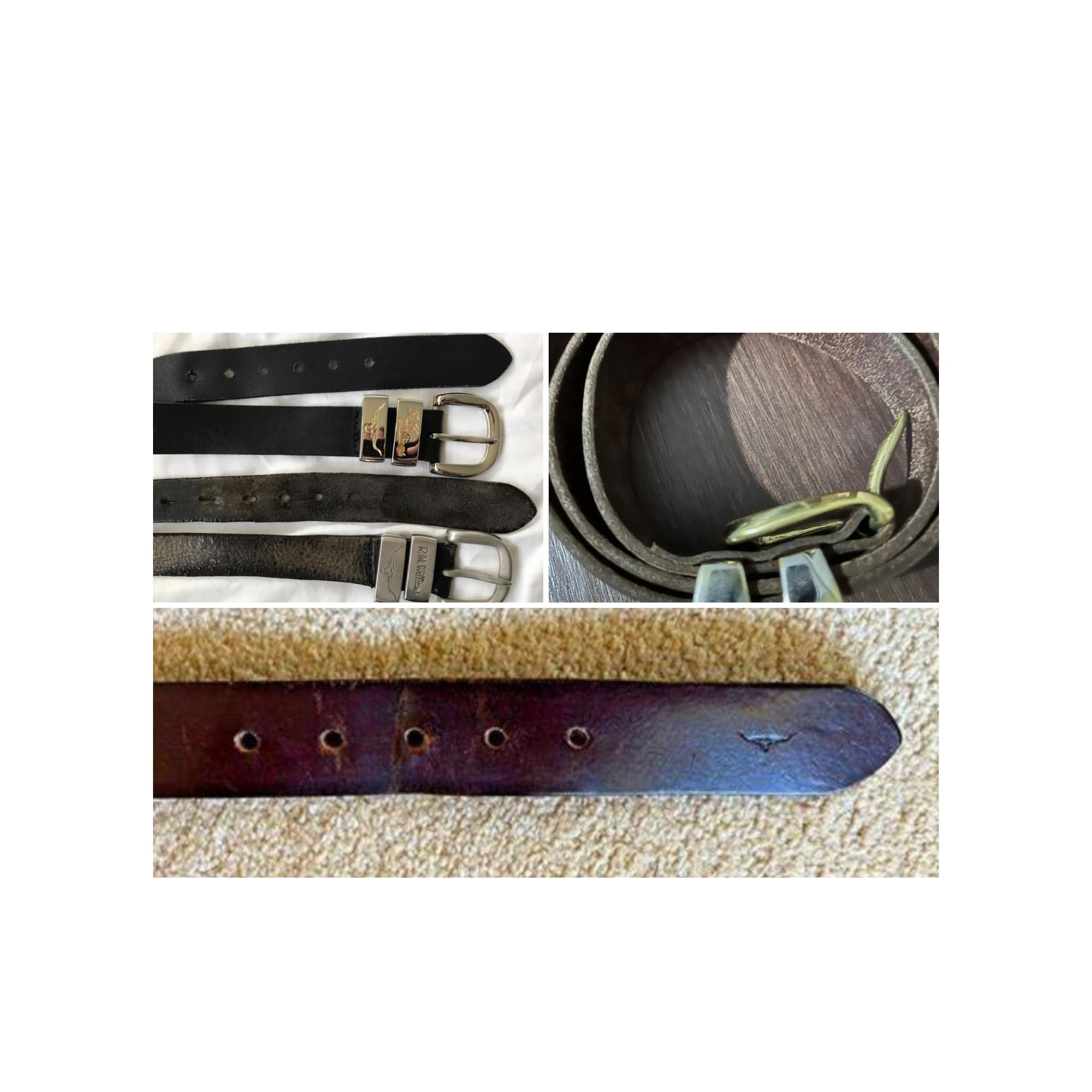 Old worn out leather straps | BYO Buckle - BeltUp Leather Co.