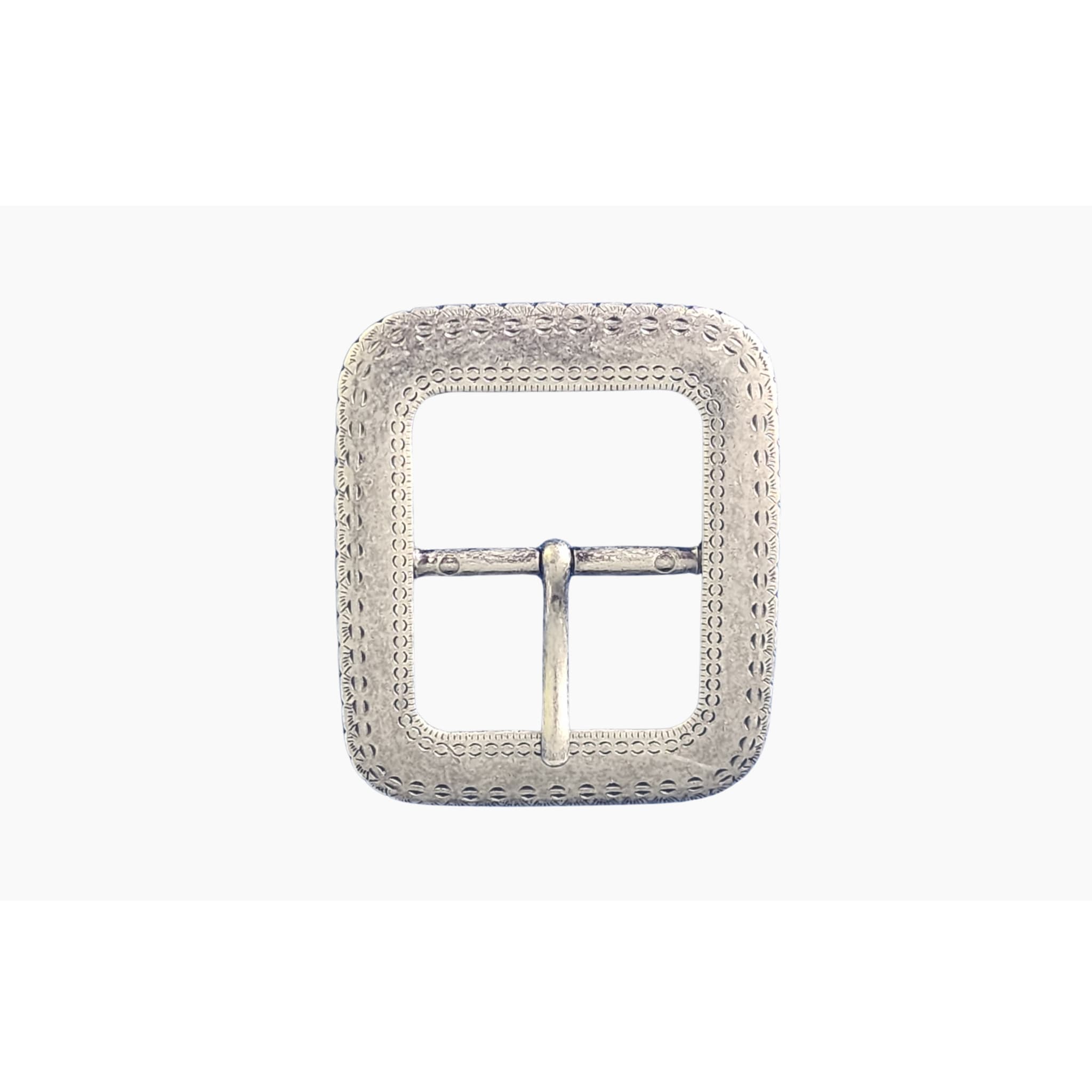 38mm | Square | Antique Silver Buckle - BeltUp Leather Co.