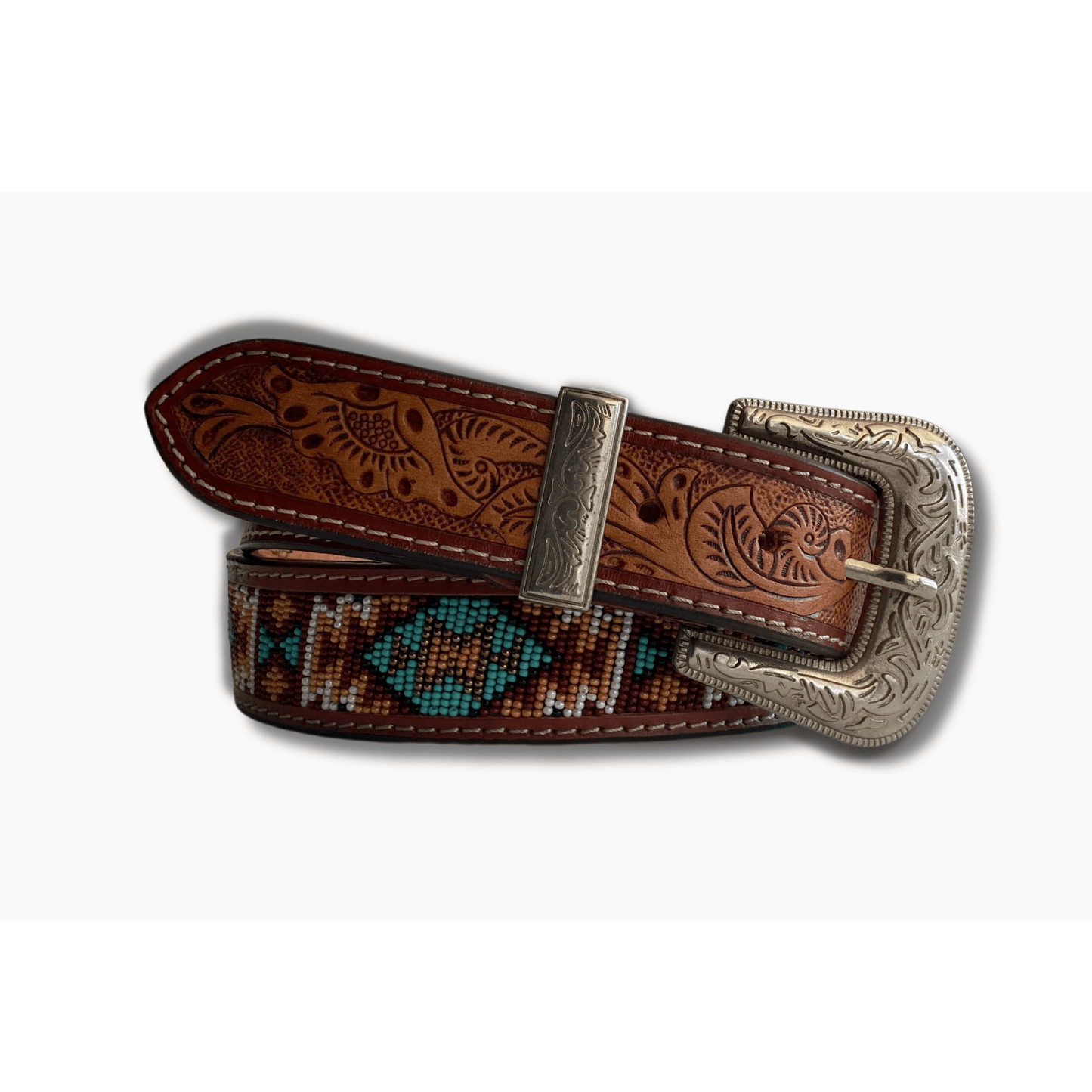 38mm | Top Grain | Western Beads - BeltUp Leather Co.