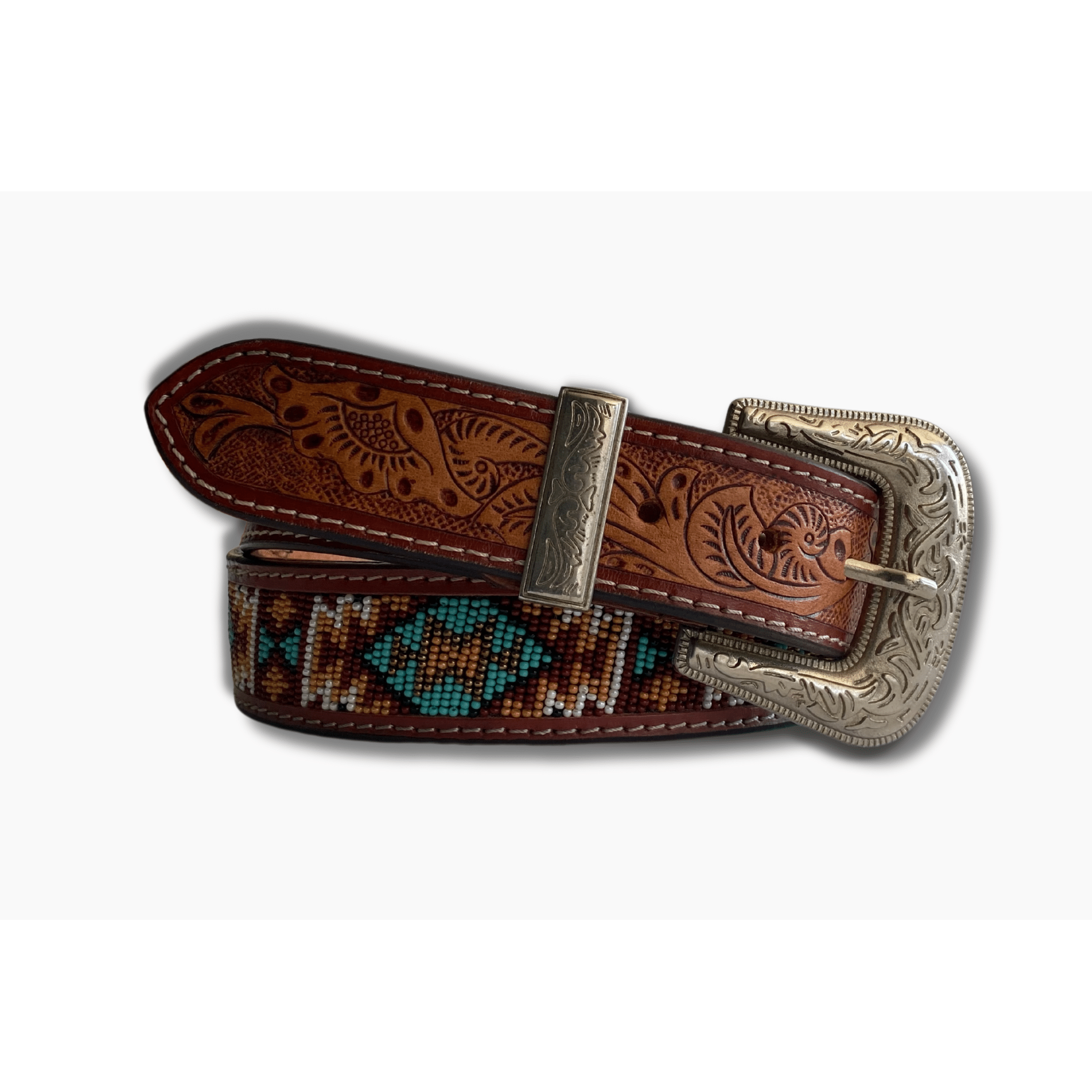38mm | Top Grain | Western Beads - BeltUp Leather Co.