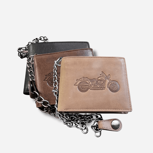 Chain Wallet | Rugged Hide | Bikey
