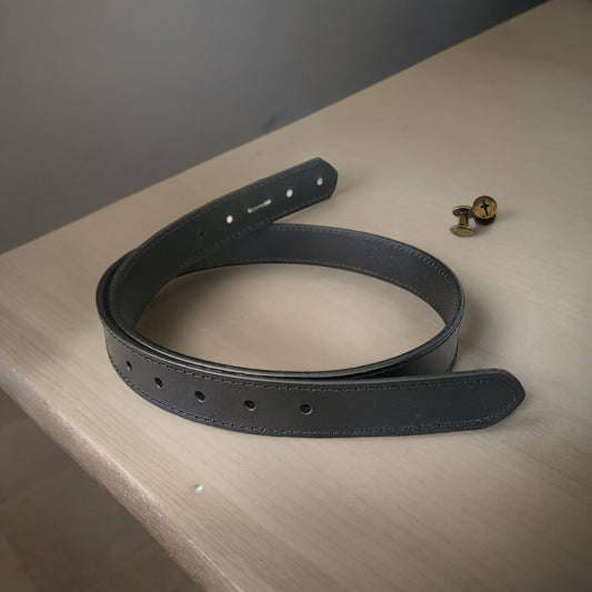38mm | Black Stitched | Strap Only