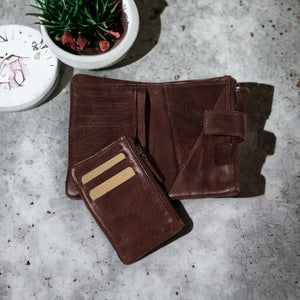 Brown Leather Wallet - Marion - BeltUpOnline