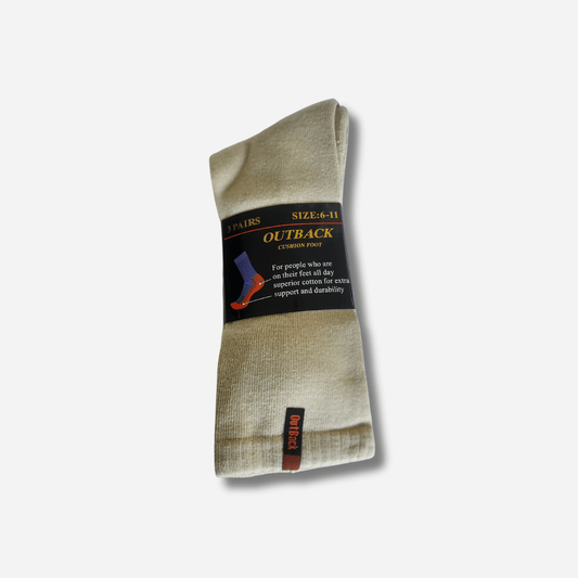 3 x Outback Socks - Fawn