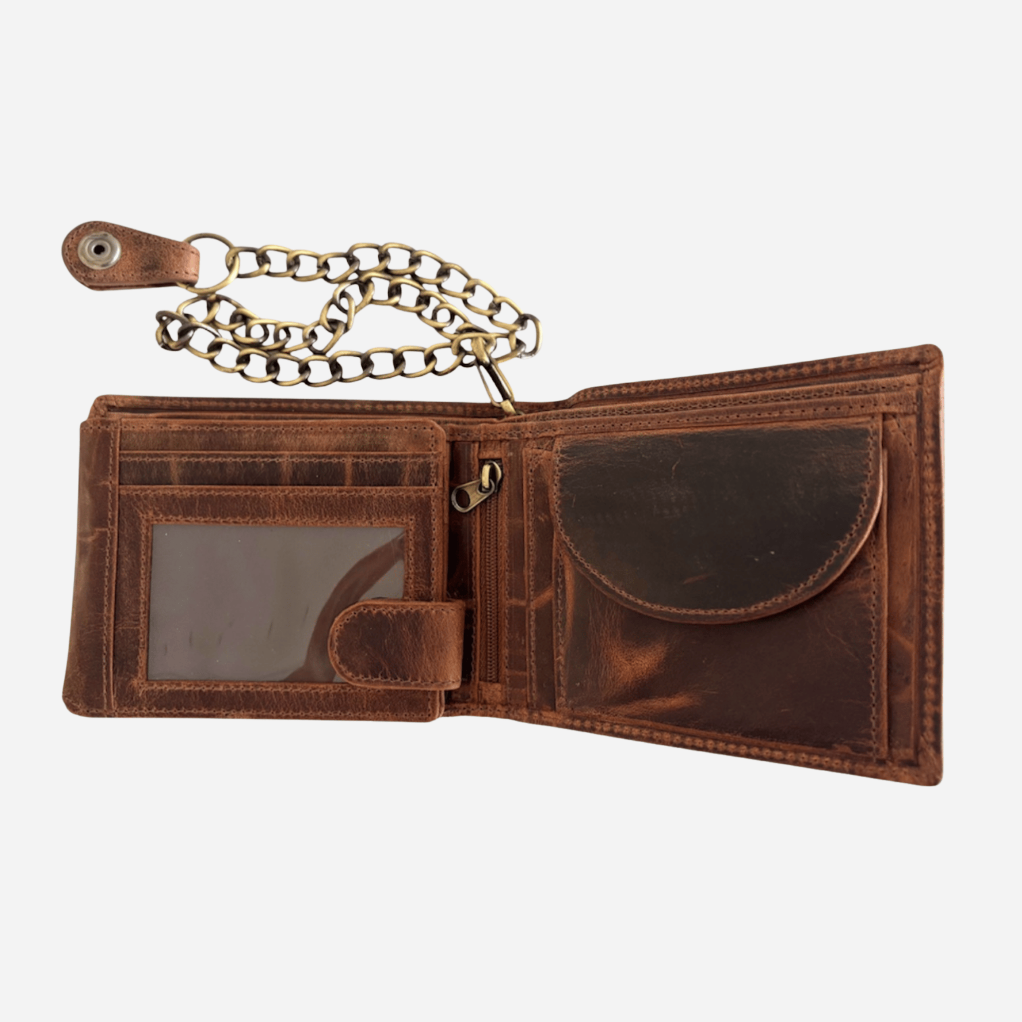 Chain Wallet | Rugged Hide | Bikey - BeltUp Leather Co.