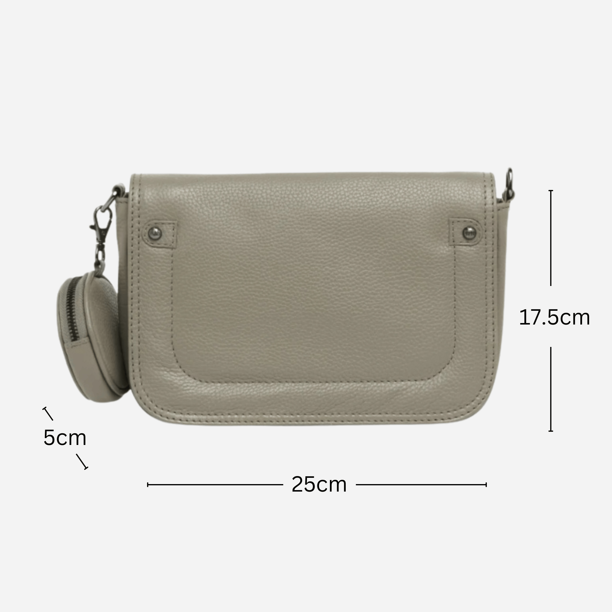 Crossbody | Taupe | LuLu - BeltUp Leather Co.