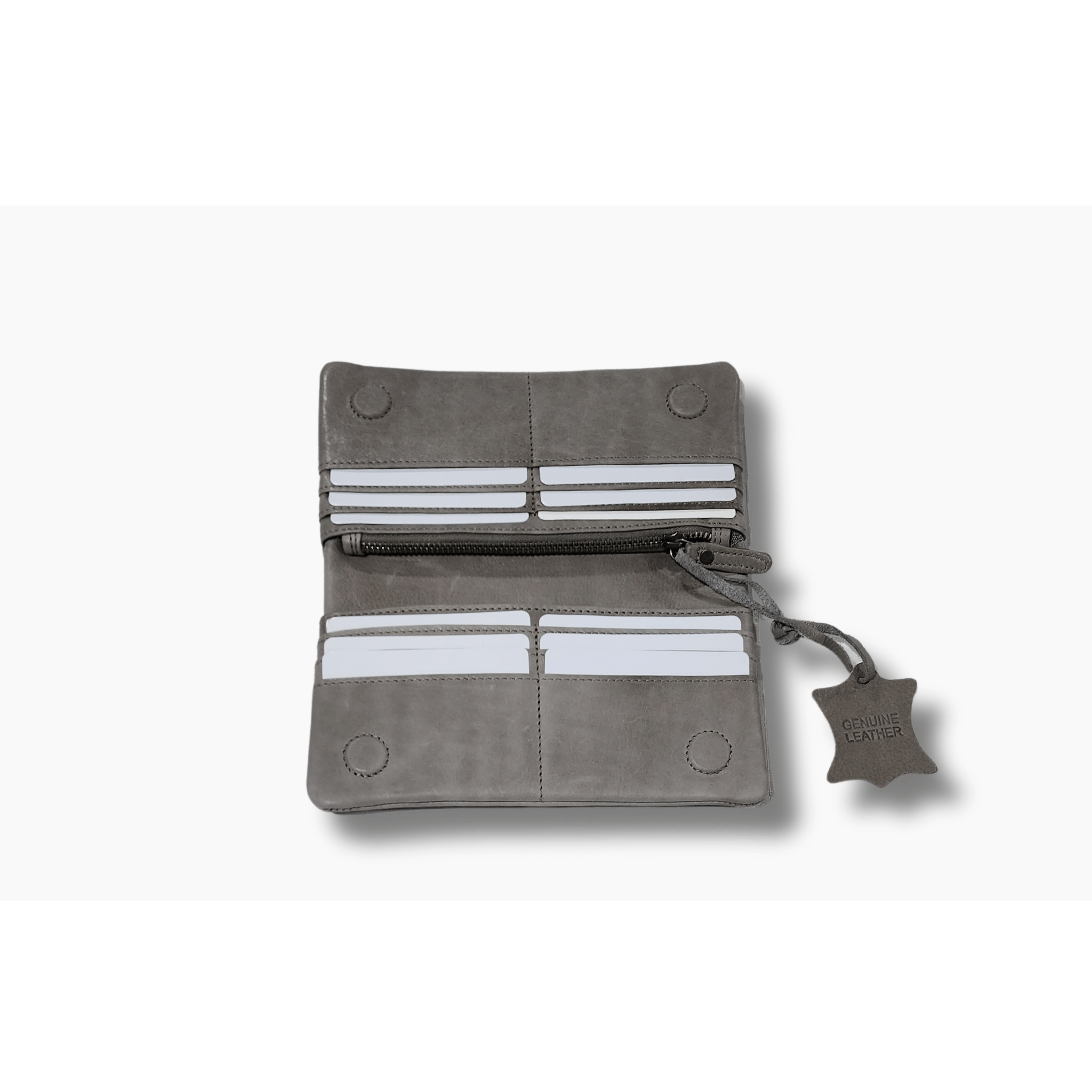 Grey | Purse | Genesis - BeltUp Leather Co.