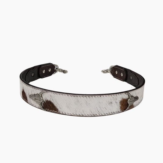 Hair on Hide Handbag Strap with Concho's - BeltUp Leather Co.