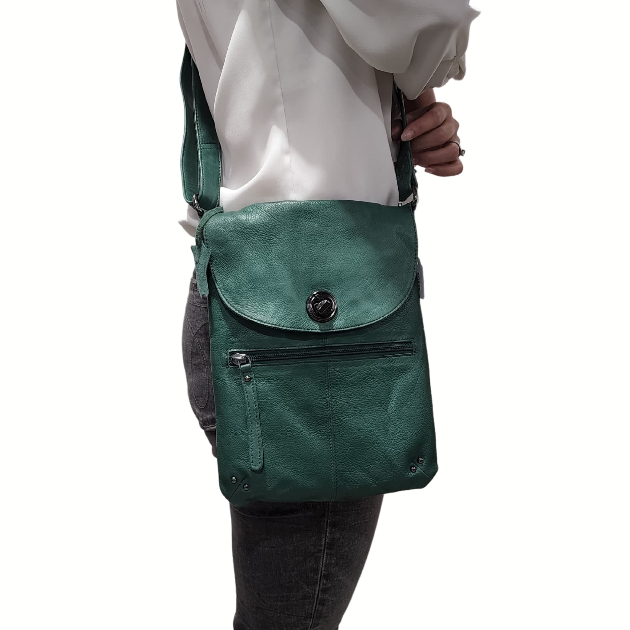 Crossbody | Pine Green | Tayla - BeltUp Leather Co.