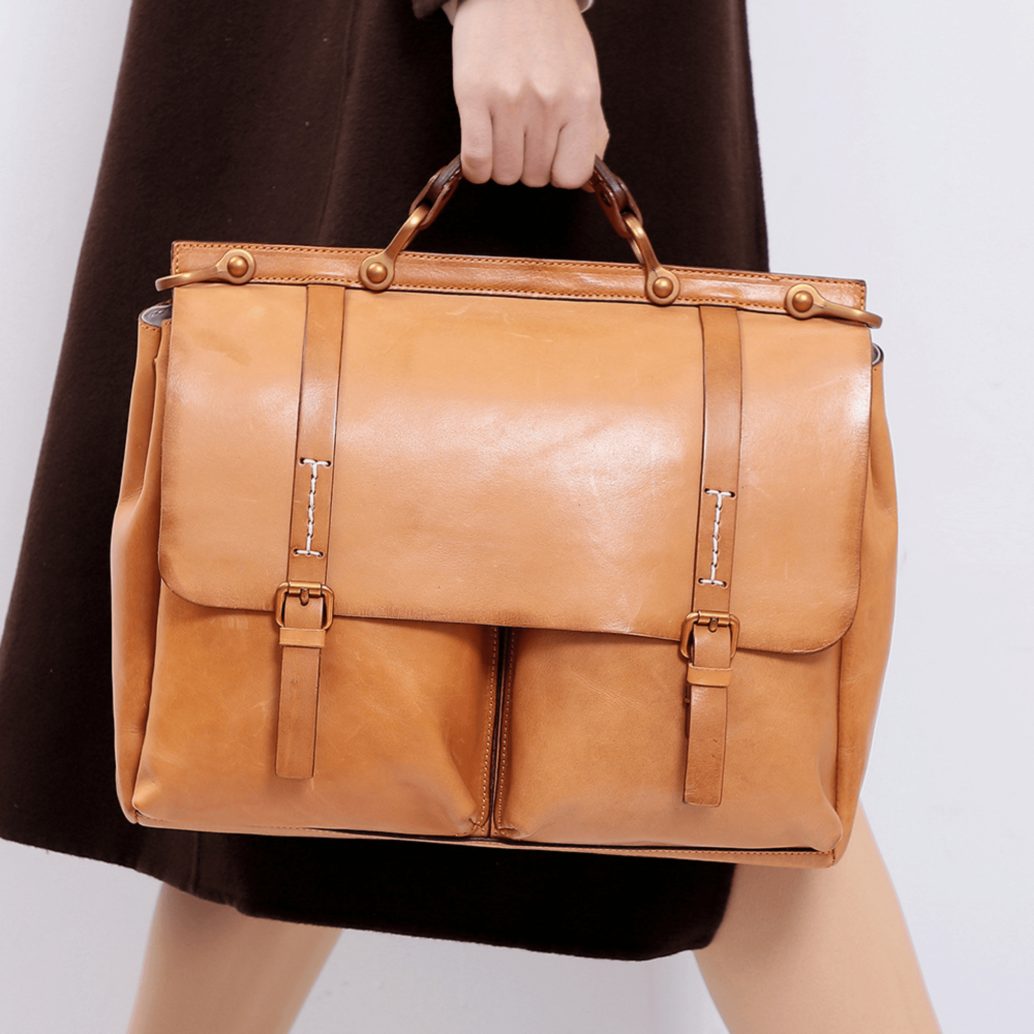 Womens Executive Briefcase - BULC - BeltUp Leather Co.